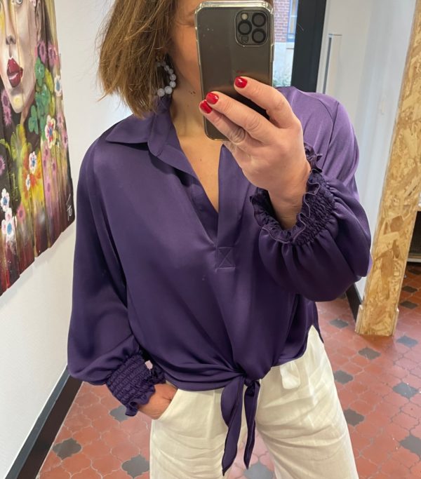 chemise violette