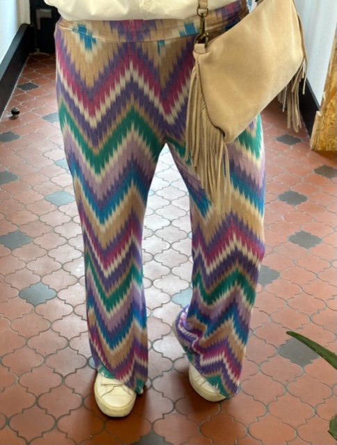 pantalon imprimé pastel
